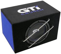 Aktywny subwoofer typu bass-reflex firmy CRUNCH GTI-800A Samochodowy subwoofer aktywny Crunch GTI800A, 400 W