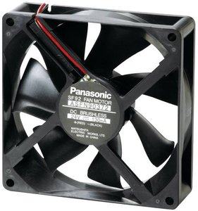 Wentylator osiowy Panasonic ASFN96371, 12 V/DC, 96.6 m³/h, (D x S x W) 92 x 92 x 25 mm