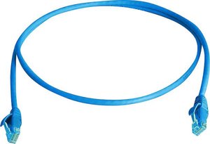 kabel LAN Telegärtner L00000E0068, 1 szt., RJ45, CAT 5e, U/UTP, 1.00 m, błękitny
