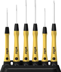 Zestaw wkrętaków precyzyjnych PicoFinish ESD płaski, Phillips 7-częściowy. z uchwytem (43707) Zestaw wkrętaków Wiha  43707