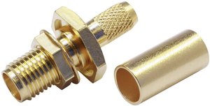 Złącze SMA Telegärtner J01151A0541 J01151A0541 złącze żeńskie proste 50 Ω 1 szt.