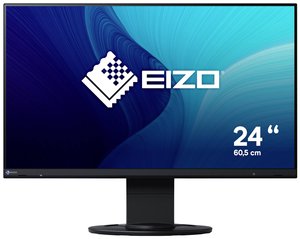 EIZO EV2460-BK Monitor EEK B (A - G) 60.5 cm (23.8 cal) 1920 x 1080 px 16:9 5 ms VGA, DVI, DisplayPort, HDMI, słuchawki (jack 3,5 mm), USB-B, USB 3.2 Gen 1 (USB 3.0), Audio-Line-in LCD (IPS)