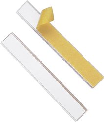 Okienko opisowe Durable 802019 (S x W) 200 mm x 20 mm z wymienną wkładką, z możliwością przycięcia na wymiar 10 szt.