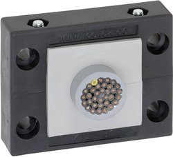 Listwa przepustów kablowych KEL-B. Icotek, KEL-B1, 42206, (D x S x W) 72.8 x 58 x 17 mm, czarny, 1 szt.