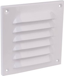 Kratka maskująca aluminiowa, lakierowana na biało 150 x 150 Wallair N31805 Kratka wentylatora (D x S) 15 cm x 15 cm