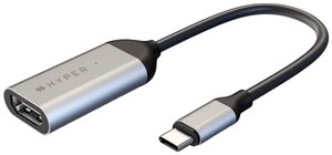 Przejściówka Hyper Drive USB-C do 4K60Hz HDMI, srebrna - USB typu C adapter USB-C HYPER HD425A HD425A, [1x USB-C - 1x HDMI]