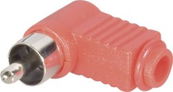 Złącze męskie RCA/Cinch 072142/T BKL Electronic 072142/T złącze męskie kątowe Ilość styków: 2  czerwony 1 szt.