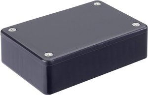 Obudowa do płytek Euro Hammond Electronics, ABS, czarny, (D x S x W) 85 x 56 x 25 mm, 1 szt.