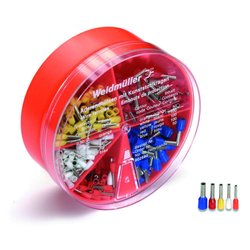 Zestaw końcówek rurkowych Weidmüller H-BOX 0,5-2,5QMM DIN 9025430000, 0.50 mm² - 2.50 mm², 400 szt.