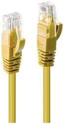 Kabel LAN LINDY 48065, 1 szt., RJ45, CAT 6, U/UTP, 5.00 m, żółty
