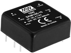 Seria modułów przetwornic MEANWELLL DC/DC SKM10 DIP 1''x1''' Obudowa Pojedyncze wyjście Stosunek napięcia wejściowego: 2:1 Moc: 10W regulowana Moduł przetwornicy DC/DC Mean Well SKM10E-05 SKM10E-05, 10 W, 2 A, 1 szt.