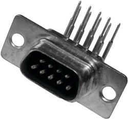 Listwa męska D-Sub MH Connectors MHDD9-M-T-B-M-RBM 2103-2200-01, rzędy: 2, styki: 9, 90 °, 1 szt.