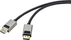 Kabel SPEAKA Professional 8K Displayport do Displayport w aluminiowej obudowie, 3 m Kabel DisplayPort SpeaKa Professional SP-9510452 SP-9510452, 8K, 3.00 m