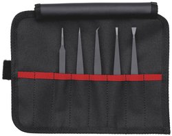 Zestaw pęset z tworzywa sztucznego ESD Knipex 92 00 05 ESD, 5 szt., 195 mm Pęseta Knipex ESD 92 00 05 ESD