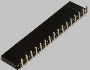 Listwa gniazdowa jednorzędowa 16-biegunowa, kątowa, pozłacana, raster 2,54 mm, nierozdzielna BKL Electronic 10122217 Listwa złączy żeńskich (standardowa) 1 szt.