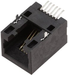 Złącze męskie RJ encitech RJJU-66-141-E3H-004 3253-0008-02, RJ12, CAT 3, piny:6P6C, 1 szt.