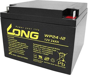 Akumulator ołowiowy Long WP24-12 WP24-12, AGM, 12 V, 24 Ah