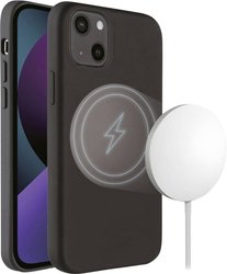 Vivanco Mag Hype Futerał backcase Apple iPhone 13 czarny Ładowarka indukcyjna, Odporny na wstrząsy