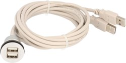Złącze męskie USB Schlegel RRJ_2USB_150CM, 1.50 m, 1 szt.