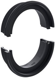 Adaptery gwintowe i blokujące CONTA-CLIP KDS-RGA M63 BK 28777.4, (D x S x W) 70 x 70 x 22.1 mm, poliamid 6.6, 5 szt.