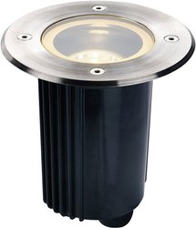 Lampa wbudowywana w podłoże, regulowana, okrągła Dasar 115 GU10  Lampa zewnętrzna do zabudowy SLV Dasar 115 229320 35 W  IP67