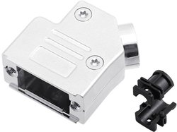 Obudowa złącza D-SUB encitech DVSL09-K 6560-0206-31, odlew cynkowy, 45 °, 1 szt.