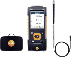 Anemometr testo 440 Set 16 mm, 0563 4401, -200 do +1370 °C