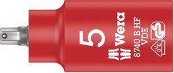 8740 B VDE HF Zyklop Bitnut, z napędem 3/8 '', z funkcją przytrzymywania dla śrub z gniazdem sześciokątnym Nasadka trzpieniowa 5 mm Wera  05004901001  1 szt.