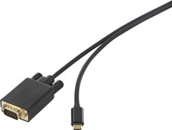 Przejściówka USB-C®, VGA Renkforce RF-3385696, 0.50 m
