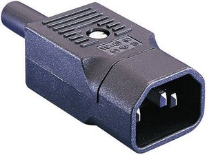 Złącze męskie IEC Bulgin PX PX0686, styki: 2 + PE, 250 V, 10 A, 1 szt.