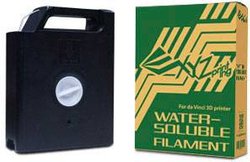 Filament do drukarek 3D PVA XYZprinting RFPVAXEU00D, Średnica filamentu: 1.75 mm, 600 g, przeźroczysty