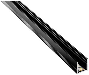 Barthelme 62399101_9005  Profil LED       aluminium (D x S x W) 1000 x 18.4 x 19.7 mm  1 m