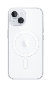 Apple Clear Case Futerał backcase Apple iPhone 15 przeźroczysty Ładowarka indukcyjna, Odporny na wstrząsy