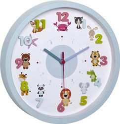 Zegar ścienny dla dzieci Little Animals 60.3051.14 Kwarcowy TFA Dostmann 60.3051.14, (Ø x G) 30.9 cm x 4.4 cm