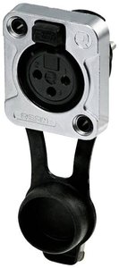 Złącze męskie XLR Rean AV RRX3F-Z-000-1 RRX3F-Z-000-1, brąz, złącze żeńskie do wbudowania, 1 szt.