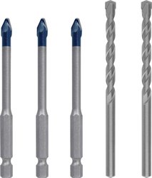Zestaw mieszanych wierteł EXPERT HEX-9 HardCeramic, 6 mm, 5 szt. Komplet wierteł do ceramiki Bosch Accessories 2608900596 5 szt.