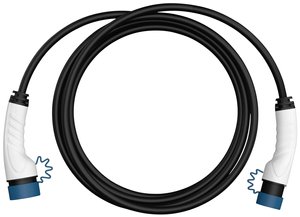 Kabel ładujący ANSMANN do pojazdów elektrycznych i hybrydowych typ 2 / tryb 3 / 11kW / 7,5 m Kabel do ładowania samochodów elektrycznych Ansmann 1900-0118 7.5 m
