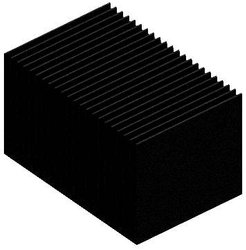 Radiator żeberkowy Fischer Elektronik SK 628/100 SA 4.5 K/W