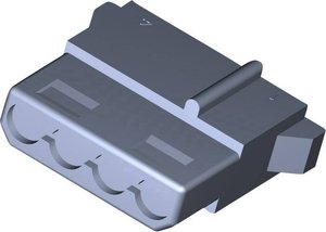 Obudowa złącza pin żeńskiego na kabel TE Connectivity 1-480424-0 1-480424-0, wire-to-board, piny: 4, 1 szt.