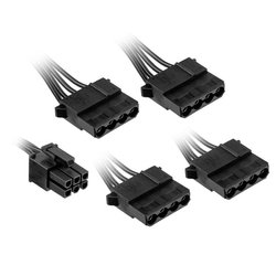 KolinkaKabel modułowy regulatora, 4x 4-pin Molex kabel Kolink KL-CBR-PAT, czarny