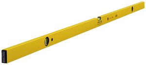 Poziomica STABILA Typ 70-2, 180 cm, lekki profil aluminiowy, 1 libella pozioma, 2 libelki pionowe, Made in Germany Poziomica budowlana Stabila 14190, Długość 180 cm, Dokładność libelli 0.5 mm/m