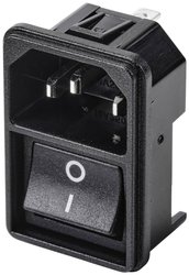 Złącze męskie IEC TRU COMPONENTS TC-10088380, styki: 3, 250 V, 10 A, 1 szt.