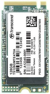 Dysk wewnętrzny SSD M.2 PCIe NVMe 2242 128 GB Transcend MTE470A PCIe NVMe 3.0 x4 Produkt nowy