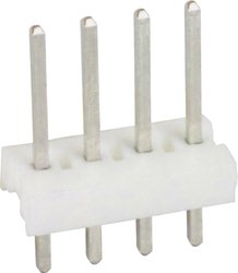 Listwa kołkowa, męska, standardowa TE Connectivity MTA-100 640452-4, wire-to-wire, piny: 4, 5 A, 1 szt.