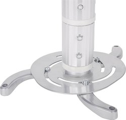 Uchwyt sufitowy do projektora Manhattan 424820, Uchylny, Obrotowy, Maks. odległość od sufitu: 106 cm, 10 kg, srebrny