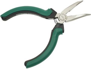 Szczypce ze zwężonymi końcówkami dla elektroników, zakrzywione Szczypce podłużne Brüder Mannesmann  M 1070-5 120 mm
