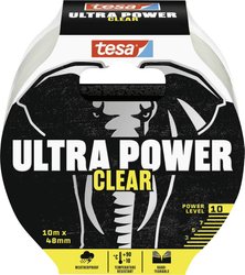 tesa® Ultra Power Clear Repairing Tape — przezroczysta taśma naprawcza do niewidocznych napraw — odporna na warunki atmosferyczne i odrywana ręcznie — 20 mx 48 mm Taśma naprawcza tesa  56497-00-01  (D x S) 10 m x 48 mm 10 m 1 szt.