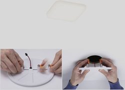Panel z tworzywa sztucznego EB Framess Velna VariFit IP44, 6W 3000K, 75 x 75 mm Oświetlenie wewnętrzne LED Paulmann EB Panel Veluna VariFit 92393 4.50 W