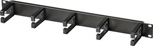 Zarządzanie kablami w szafie serwerowej Renkforce o przekątnej 19 cali 1U, 5 pierścieni Renkforce RF-4755508 482.6 mm 19 cal Organizer do kabli    czarny