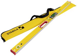 Cyfrowa poziomica STABILA TECH 196 DL, 122 cm, wodoodporna i pyłoszczelna zgodnie z IP 67, 2 wyświetlacze cyfrowe, nie wymaga kalibracji, tryby wyświetlania: °, %, mm/m, in/ft Poziomica cyfrowa Stabila 19826
